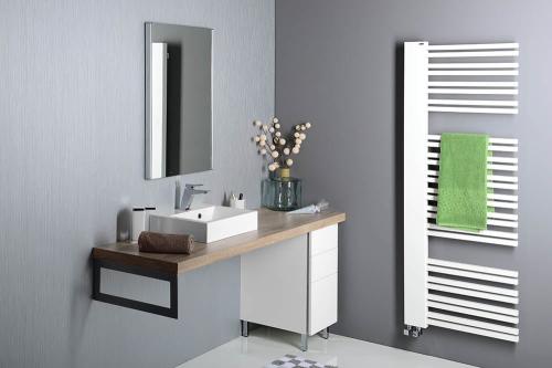 Umywalka kompozytowa nablatowa 50 x 42 cm biały ORINOKO OR050 Sapho blat