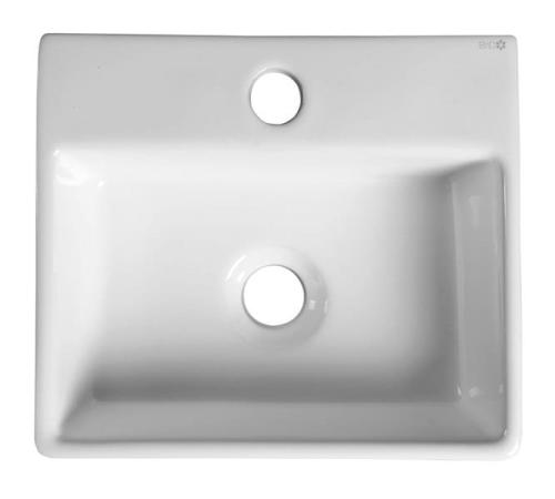 Umywalka ceramiczna 33,5 x 11,5 cm biały GIULIA BH7002 Sapho z góry