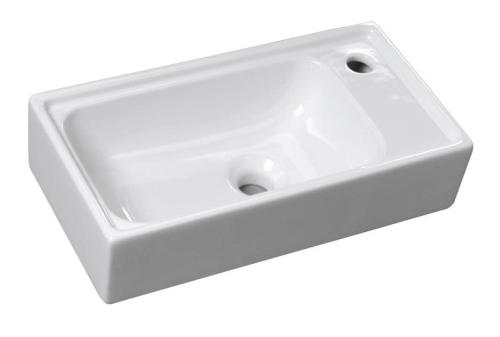 Umywalka ceramiczna 50 x 26,5 cm biały ORION 7045 Sapho