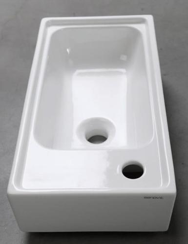 Umywalka ceramiczna 50 x 26,5 cm biały ORION 7045 Sapho blisko