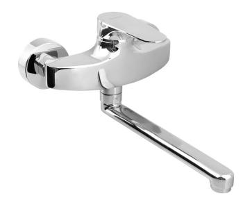 Bateria zlewozmywakowa ścienna chrom połysk CORNELI CE15 Sapho
