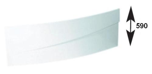 EVIA 160 R Obudowa czołowa do wanny 12812 Polysan