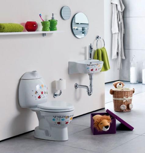 Umywalka ceramiczna dla dzieci 39 x 29 cm KID CK035-FF (CK035.000F0) Creavit wizualizacja