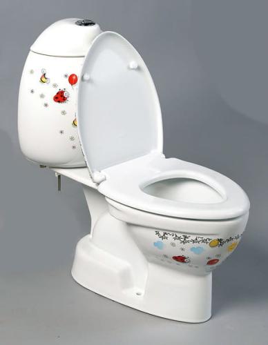 Kompakt WC KID kombi poziomy odpływ CK311.400.0F Creavit otwarty