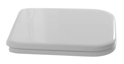 Deska WC wolnoopadająca biała, zawiasy brąz WALDORF 418601 Kerasan