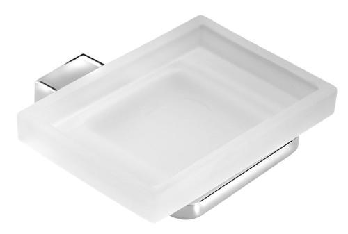 Mydelniczka chrom/szkło mleczne GLAMOUR 5711 Gedy z bliska