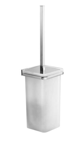 Szczotka WC chrom/szkło mleczne GLAMOUR 573303 Gedy