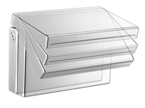 Wylewka ścienna kaskadowa 153 mm chrom 5109 Sapho