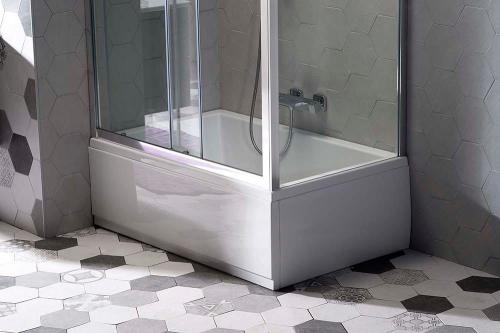 PLAIN NIKA Obudowa narożna do brodzika prysznicowego DEEP lewa 100 x 90 cm 83626/89781 Polysan