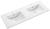Umywalka ceramiczna podwójna z przelewem czeskiej firmy SAPHO z serii SLIM o wymiarze 150x46 cm.