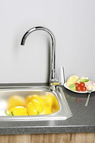 Bateria zlewozmywakowa stojąca chrom połysk LOTTA LT603 Aqualine wizualizacja