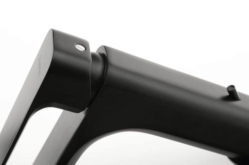 Bateria umywalkowa stojąca czarny mat SPY PY02/15 Sapho z bliska