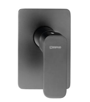 Bateria prysznicowa podtynkowa czarny mat SPY PY41/15 Sapho