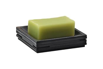 Mydelniczka do postawienia czarny QUADROTTO QU1114 Gedy