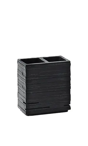 Kubek stojący czarny QUADROTTO QU9814 Gedy