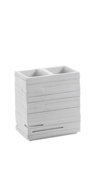 Kubek stojący biały QUADROTTO QU9802 Gedy