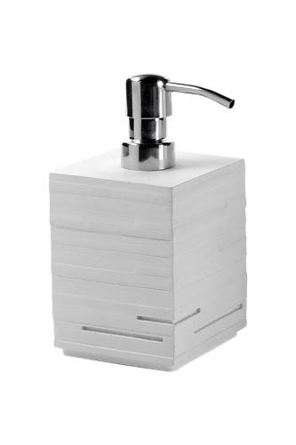 QUADROTTO Dozownik mydła stojący, biały QU8102 Gedy