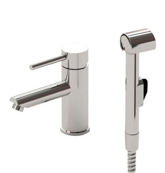 Bateria umywalkowa z rączką bidetową chrom RHAPSODY 1209-09 Sapho