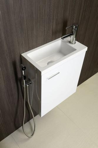 Bateria umywalkowa z rączką bidetową chrom RHAPSODY 1209-09 Sapho wizualizacja