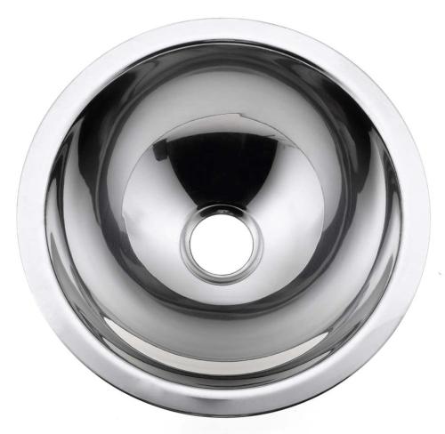 Umywalka ze stali nierdzewnej wpuszczana w blat średnica 30,5 cm 13028.B Nofer