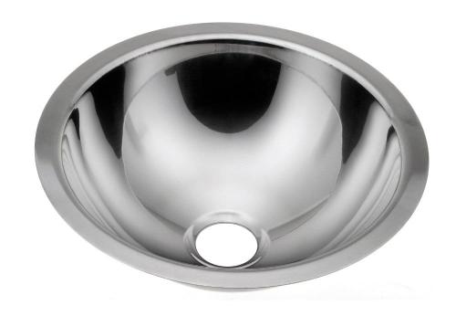 Umywalka ze stali nierdzewnej wpuszczana w blat średnica 30,5 cm 13028.B Nofer z góry