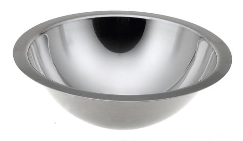 Umywalka ze stali nierdzewnej wpuszczana w blat średnica 30,5 cm 13028.B Nofer z boku