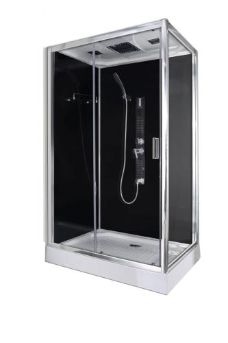 Kabina prysznicowa z hydromasażem prostokątna 80 x 120 x 215 cm TREND 3 CL72 Sanotechnik wymiary