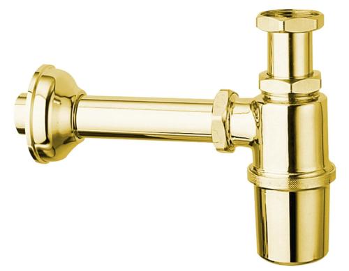 Syfon umywalkowy 5/4" złoto 32 mm RETRO 9595 Sapho