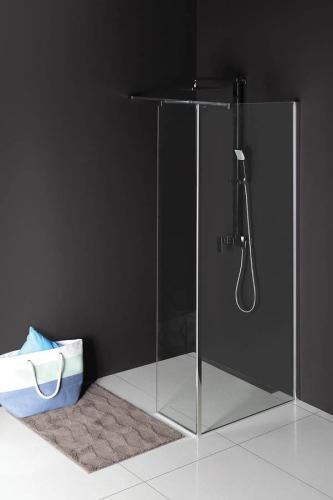 Kabina prysznicowa Walk-in 90 x 80 x 200 cm prawa szkło czyste MODULAR SHOWER MS2A90MS2B80R Polysan