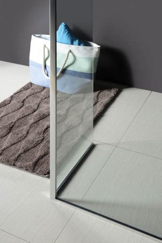 Kabina prysznicowa Walk-in 90 x 80 x 200 cm prawa szkło czyste MODULAR SHOWER MS2A90MS2B80R Polysan z bliska