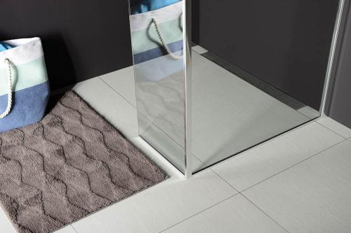 Kabina prysznicowa Walk-in 100 x 100 x 200 cm prawa szkło czyste MODULAR SHOWER MS2A100MS2B100R Polysan z bliska