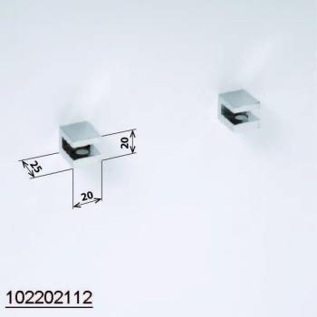 ASOFFI Uchwyty półki szklanej 102202112 Bemeta wymiary