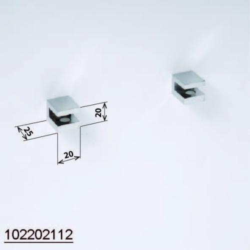 ASOFFI Uchwyty półki szklanej 102202112 Bemeta wymiary