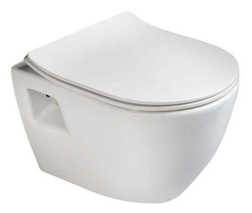 Deska WC SLIM wolnoopadająca duroplast EDITA 1703-458 Sapho wizualizacja