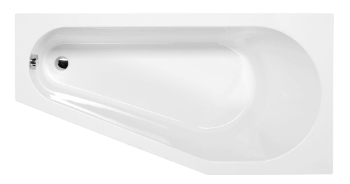 Wanna akrylowa asymetryczna 150x75 cm (prawa) TIGRA 72933 Polysan