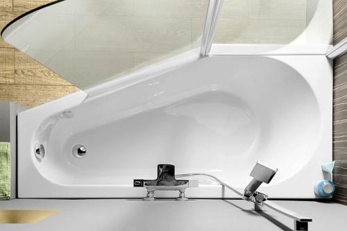 Wanna akrylowa asymetryczna 150x75 cm (lewa) TIGRA 72928 Polysan z góry