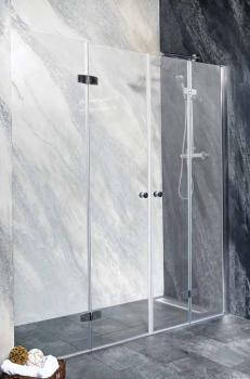 DUET Drzwi prysznicowe do wnęki składane 180x195 cm M12100FLM1291FR Sanotechnik