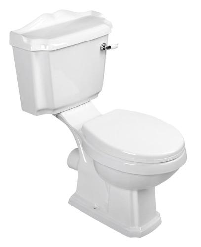 Kompakt WC ceramiczny odpływ poziomy ANTIK AK107 Aqualine