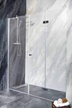 DUET Drzwi prysznicowe do wnęki składane, prawe 200x195 cm M12101FRMF110