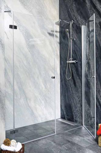 SYMPHONY Drzwi prysznicowe do wnęki skrzydłowe 190x195 cm M12110LMD90 Sanotechnik