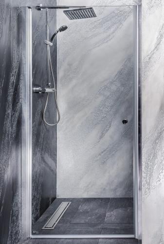 Drzwi prysznicowe do wnęki skrzydłowe 70 x 195 cm BRAVA MD70 Sanotechnik lewy montaż