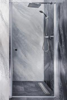 BRAVA Drzwi prysznicowe do wnęki skrzydłowe 80x195 cm MD80 Sanotechnik