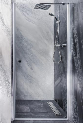 BRAVA Drzwi prysznicowe do wnęki skrzydłowe 80x195 cm MD80 Sanotechnik