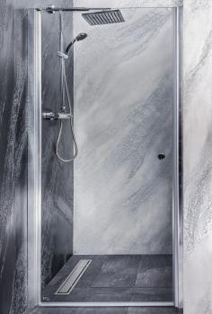 Drzwi prysznicowe do wnęki skrzydłowe 80 x 195 cm BRAVA MD80 Sanotechnik lewy montaz