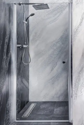 Drzwi prysznicowe do wnęki skrzydłowe 100 x 195 cm BRAVA MD100 Sanotechnik lewy montaż