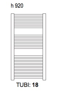 Łazienkowa suszarka elektryczna 480 x 920 mm biały INNSBRUCK 350 W I350 Sanotechnik rysunek