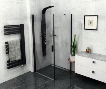 ZOOM LINE BLACK Kabina prysznicowa narożna prostokątna 90x80x190 cm ZL1290BZL3280B Polysan