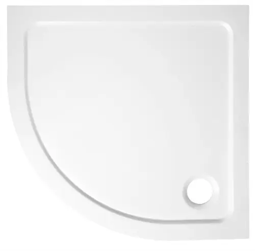 Brodzik prysznicowy półokrągły kompozytowy R55 80 x 80 x 3 cm TECMI PQ558 Aqualine