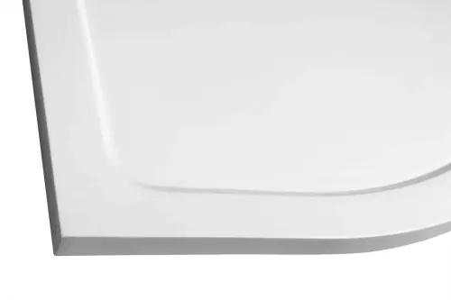 Brodzik prysznicowy półokrągły kompozytowy R55 80 x 80 x 3 cm TECMI PQ558 Aqualine zbliżenie