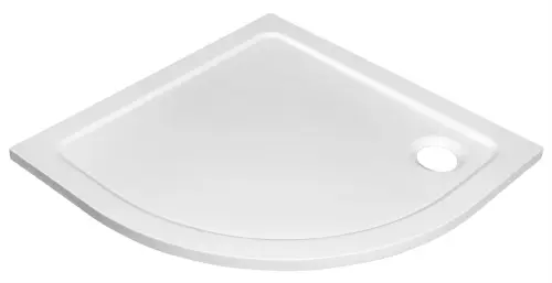 Brodzik prysznicowy półokrągły kompozytowy R55 80 x 80 x 3 cm TECMI PQ558 Aqualine od frontu